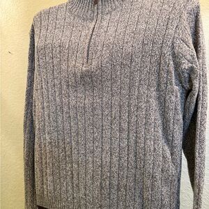 Tan/Gray/White Ribbed Women’s Sweater
